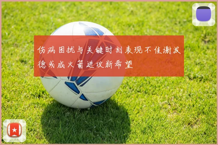 伤病困扰与关键时刻表现不佳谢泼德或成火箭进攻新希望